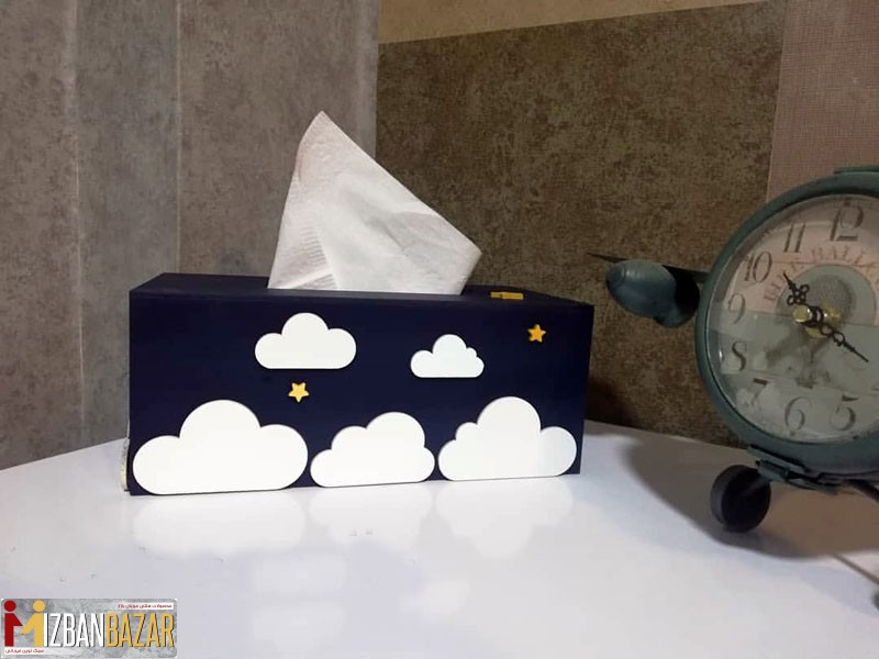 دستمال کاغذی سورمه ای رنگ