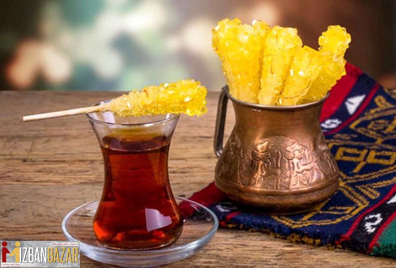 قرار دادن نبات بر روی استکان چایی