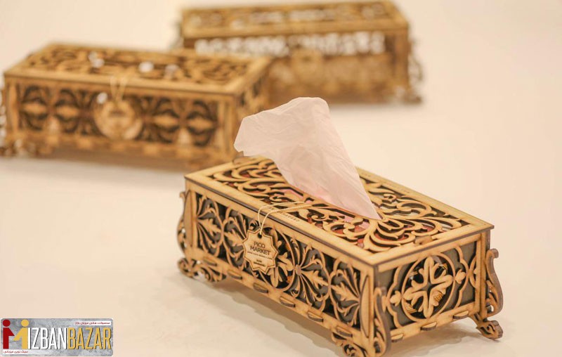 سه جعبه دستمال کاغذی طلایی