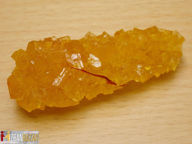 تکه نبات زعفرانی